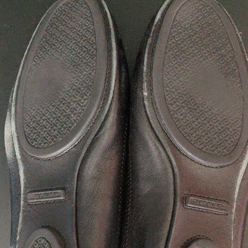 Tory Burch Black Minnie Travel Flats - Picture 3 of 4